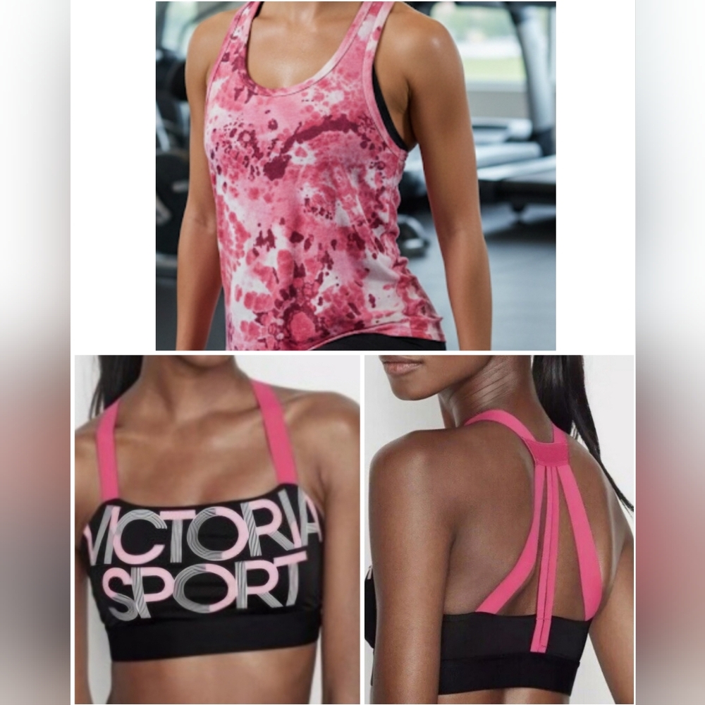 2 SET VINTAGE TYE DYE TANK SM & V SPORT BRA SM SET IMMACULATE! Lounge Queen